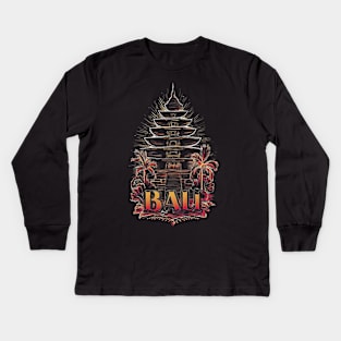 Bali Island Indonesia Kids Long Sleeve T-Shirt